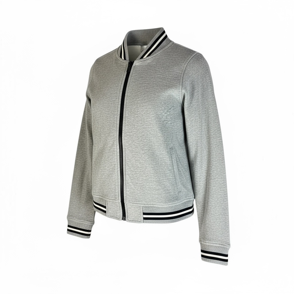 Gap Designed & Crafted Gray Cotton Bomber Jacket Women’s XS